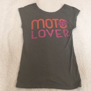 Women’s reversible Fox racing T.